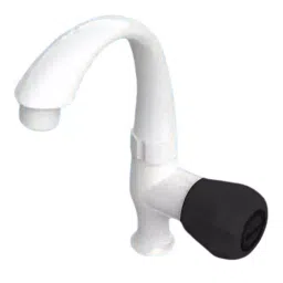 SUPREME Classic Series Swan Pillar Tap Quarter Turn Plastic, 'O' Black-image-91