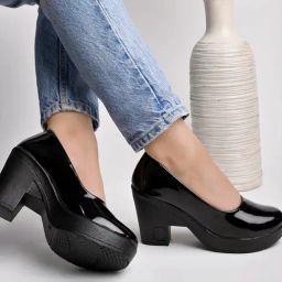 Shoetopia Kids Black Casual Pumps-image-98