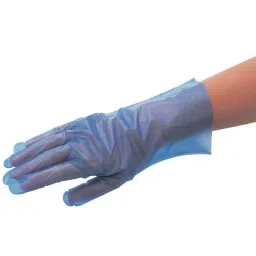 AS ONE Sunny Knoll Gloves Ecology S Size 28.5 cm Length Blue (Pack of 200 pcs)-26