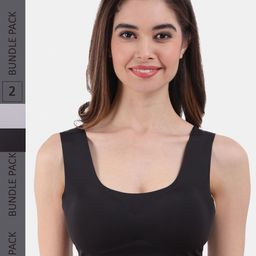 Amour Secret Pack Of 2 Lightly Padded Sports Bra S1001N_Gry_Blk_Gry-picture-49