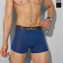 MODERN CREW Pack of 3 Premium Micro Modal Short Trunks MC3-ST-002-CL-JB-NP-QR-S-image-6
