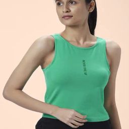 Ajile by Pantaloons Green Cotton Graphic Print T-Shirt-image-72