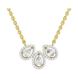 Sparkles Lab Grown Diamond 14k (585) Yellow Gold Pendant for Women-image-68