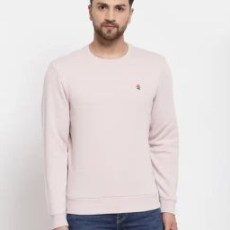 Red Tape Pink Regular Fit Solid Sweatshirt-11