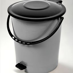 Kuber Industries Grey & Black Pedal Dust Bins 10 L-18