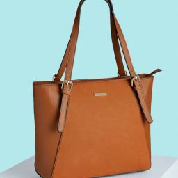Forever Glam by Pantaloons Brown Medium Tote Bag-image-86