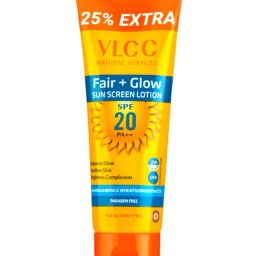 VLCC Fair + Glow Sun Screen Lotion SPF 20 PA++ - 125 gm-12