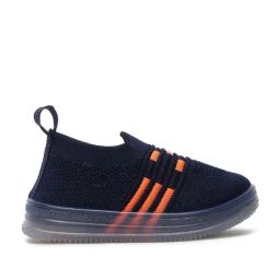 Tiny Bugs Kids Navy & Orange Casual Sneakers-image-36