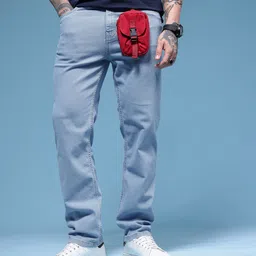 HERE&NOW Men Regular Fit Mid-Rise Stretchable Jeans-image-69