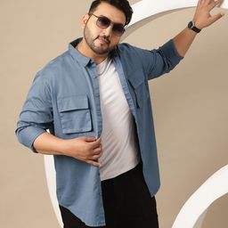 Sztori Men Plus Size Premium Pure Cotton Casual Shirt-image-98