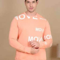 Sweet Dreams Crystal Peach Regular Fit Printed Sweatshirt-image-86