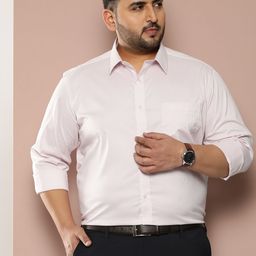 Sztori Men Plus Size Striped Regular Fit Casual Shirt-picture-8