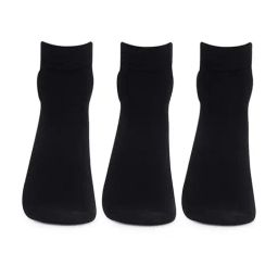 Bonjour Black Ankle Length Socks - Pair of 3-image-48