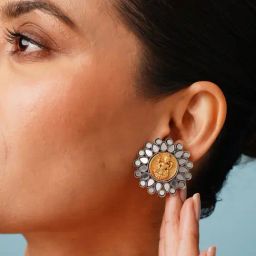 Abdesigns Silver Elegant Minimal Dangler Earrings-image-91