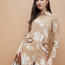 CODE by Lifestyle Beige Printed Casual Shirt-image-33