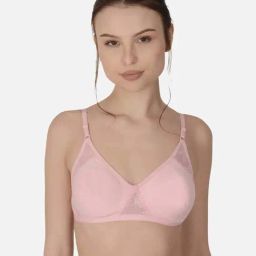 mod & shy Pink Cotton Non-Padded Seamless Bra-picture-31