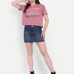 HAUTEMODA Print Crop Top-image-8
