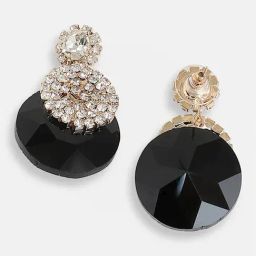 Sohi Gold Plated Designer Stone Party Drop Earrings image 4