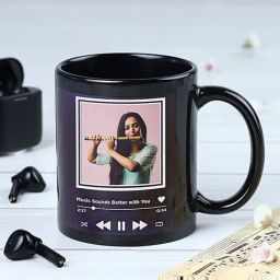 FNP Black Ceramic Photo Coffee Mug (325ml)-image-78
