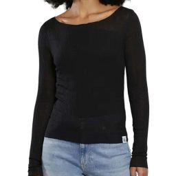 CALVIN KLEIN Black Patchwork Top-image-83