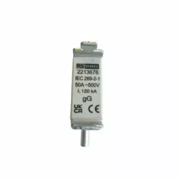 RS PRO Tag Fuse 50A, Voltage 415 V AC, Model No 2213677 (Bag of 5)-image-1