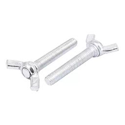 Mec Size M6x60 mm Wing Butterfly Bolt Screw Zinc Plated Finish, MEC0017 (Pack of 20 Pcs) image 2