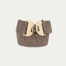Ginger By Lifestyle Brown Synthetic Waist Belt For Women-image-40