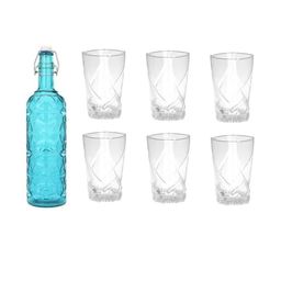 SOMIL Blue Glass Airtight Can Bottle-image-51