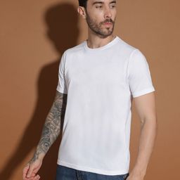 EPPE Men Abzorb Solid Round Neck Cotton Slim Fit T-shirt-image-48