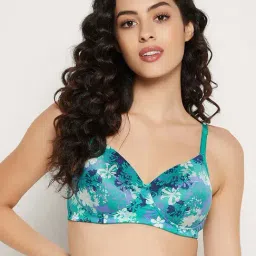 Clovia Green Printed Bra-picture-34