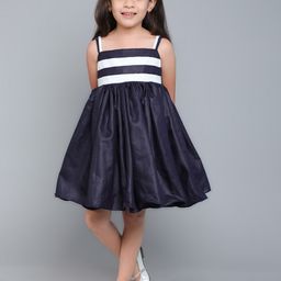 Pink Chick Colourblocked Fit & Flare Dress-image-96