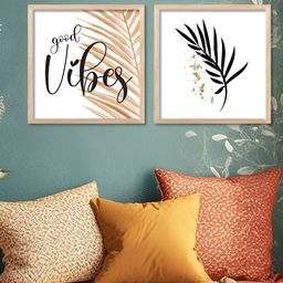 Kotart Brown & White 2 Pieces Modern Wooden Wall Arts-picture-13