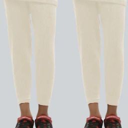 LUX Inferno Kids White Skinny Fit Thermal Pants (Pack of 2)-image-57