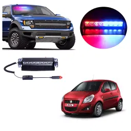 Cartronics 8 LED  Red Blue  Police Flasher Light for Maruti Suzuki Ritz-image-93
