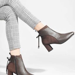 SHUZ TOUCH Women Lace Detail Regular Boots-image-87
