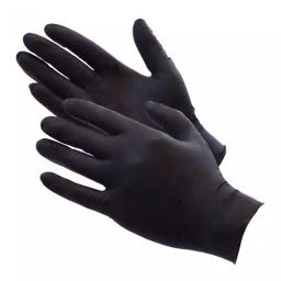 Sehat Plus Examination Hand Gloves Nitrile Black Size L (Pack of 50 Pair)-picture-37