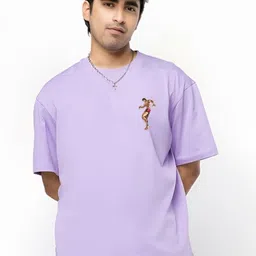 BDSQUARE Men Graphic Printed Round Neck Cotton Oversized T-shirt-picture-26