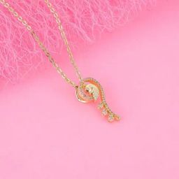 GIVA 92.5 Sterling Silver Delicate Peacock Pendant with Chain for Women-image-90