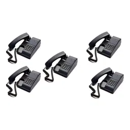 Beetel Landline Phone with Answering Machine Corded Black, C11 (Pack of 5 Pcs)-20