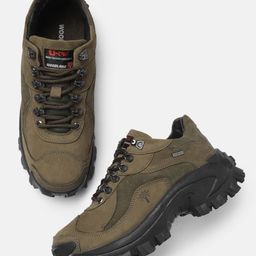 Woodland Men Suede Trekking Shoes-27