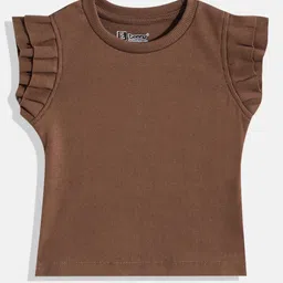 Eteenz Girls Ruffled Regular Knitted Top-image-67