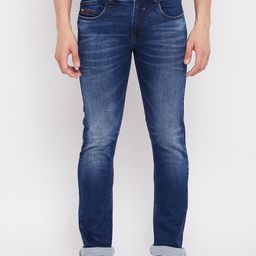 Duke Men Blue Slim Fit Heavy Fade Stretchable Jeans-image-71