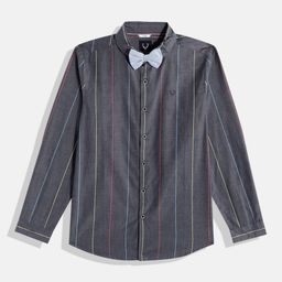 Allen Solly Junior Boys Slim Fit Striped Pure Cotton Casual Shirt-image-69