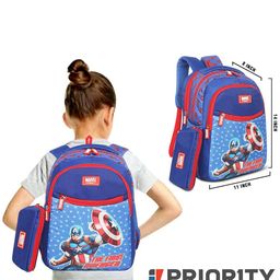 Priority Boys Graphic Printed Ergonomic Backpack image 3