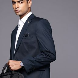 Theme Regular Fit Notched Lapel Collar Single Breasted Formal Blazer-picture-42