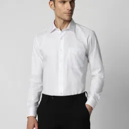 Van Heusen White Cotton Slim Fit Shirt-picture-2