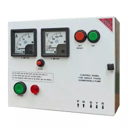 Enjoy Control Panel 3 HP Single Phase V4 Heavy Relay Panel with 20–32 Amp Relay & Dual 50 μF Running Capacitors for Water Filled Submersible Pumps-24