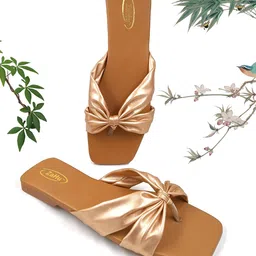 ZaHu Women Open Toe Flats with Laser Cuts-image-6