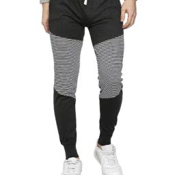 Campus Sutra Charcoal Cotton Trackpants-image-60