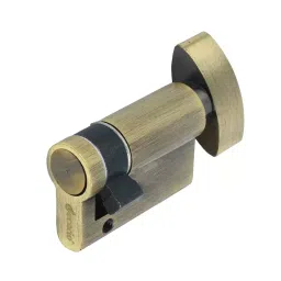 Decorio Mortise Pin Cylinder Half with Knob 45 mm Antique Brass Finish, 35151040.02-image-98